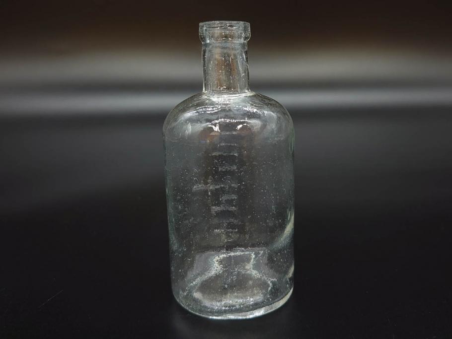 大正〜昭和初期　様々な用途に使える小瓶5個セット(気泡、ガラスビン、硝子、ボトル、薬瓶、花瓶、花入れ、花器)(R-077081)