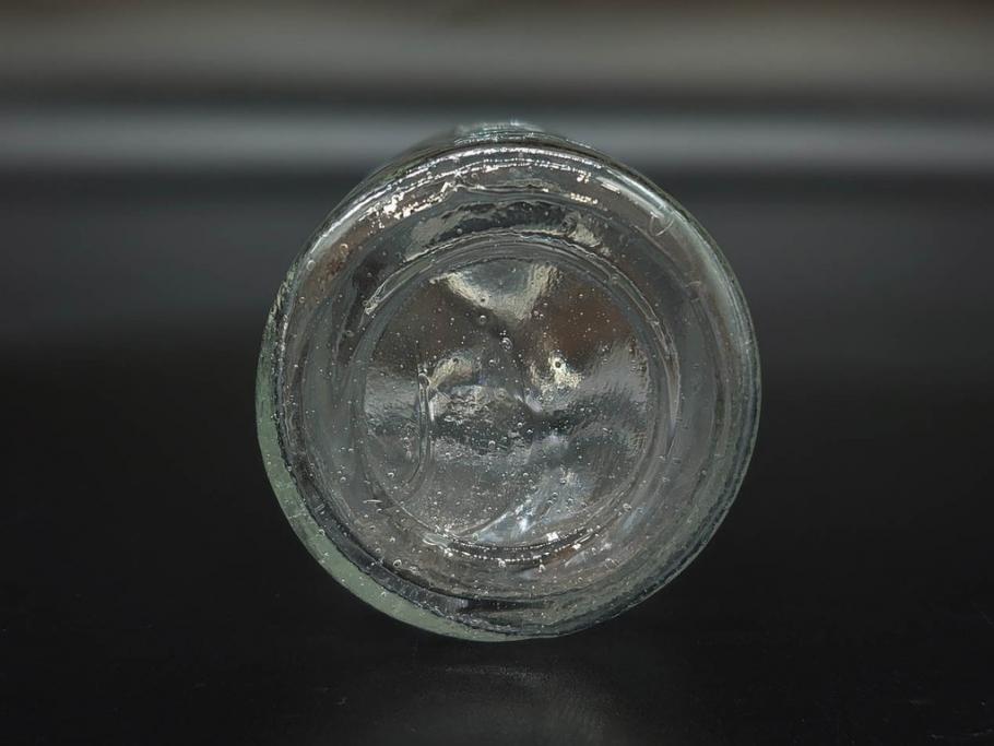 大正〜昭和初期　様々な用途に使える小瓶5個セット(気泡、ガラスビン、硝子、ボトル、薬瓶、花瓶、花入れ、花器)(R-077081)