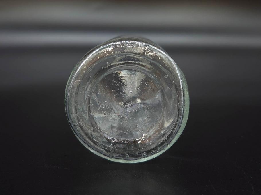 大正〜昭和初期　様々な用途に使える小瓶5個セット(気泡、ガラスビン、硝子、ボトル、薬瓶、花瓶、花入れ、花器)(R-077082)