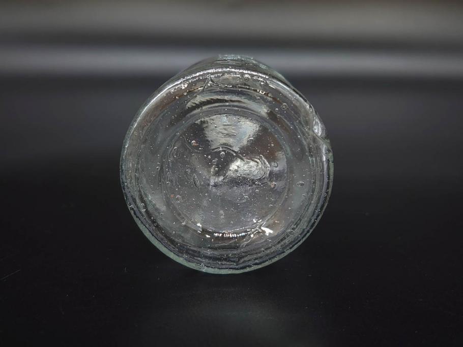 大正〜昭和初期　様々な用途に使える小瓶5個セット(気泡、ガラスビン、硝子、ボトル、薬瓶、花瓶、花入れ、花器)(R-077082)