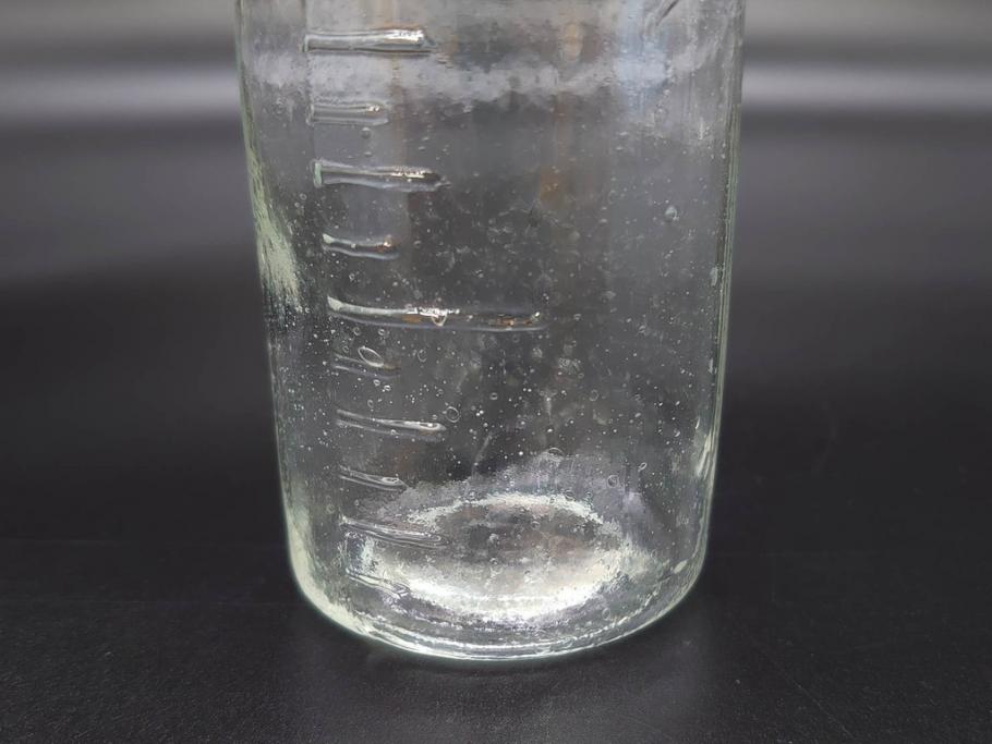 大正〜昭和初期　様々な用途に使える小瓶5個セット(気泡、ガラスビン、硝子、ボトル、薬瓶、花瓶、花入れ、花器)(R-077083)