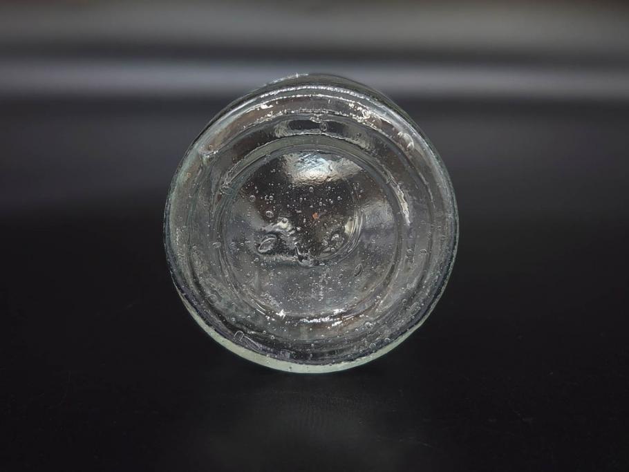 大正〜昭和初期　様々な用途に使える小瓶5個セット(気泡、ガラスビン、硝子、ボトル、薬瓶、花瓶、花入れ、花器)(R-077083)
