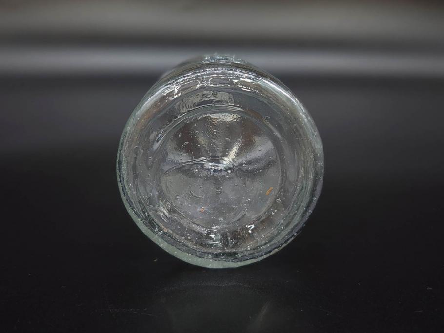 大正〜昭和初期　様々な用途に使える小瓶5個セット(気泡、ガラスビン、硝子、ボトル、薬瓶、花瓶、花入れ、花器)(R-077083)