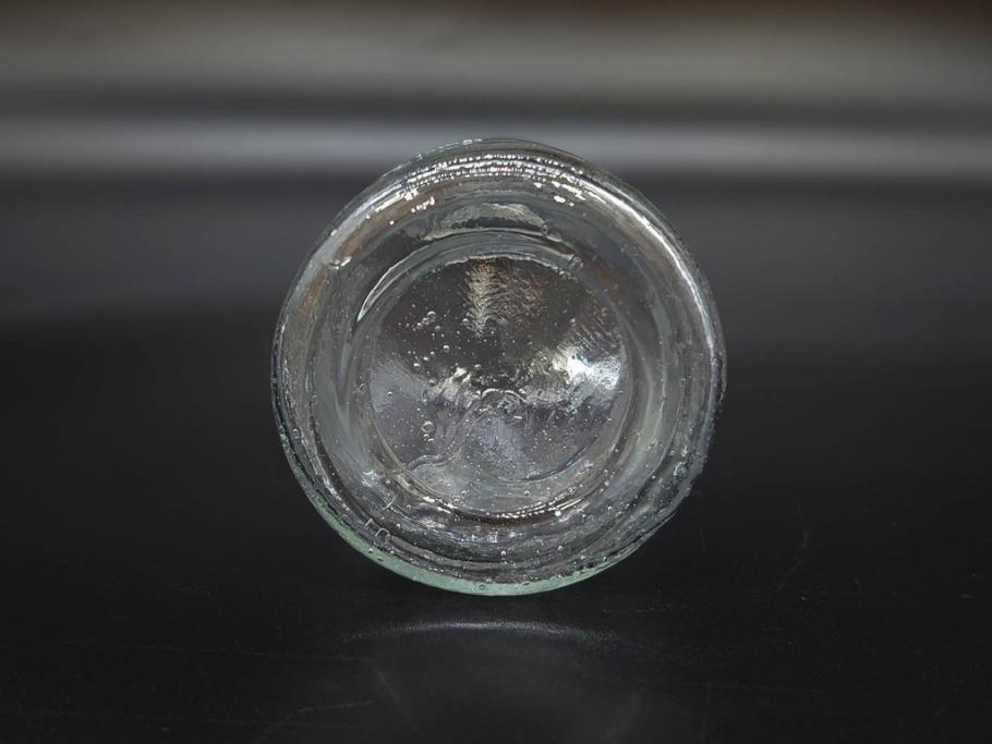 大正〜昭和初期　様々な用途に使える小瓶5個セット(気泡、ガラスビン、硝子、ボトル、薬瓶、花瓶、花入れ、花器)(R-077084)