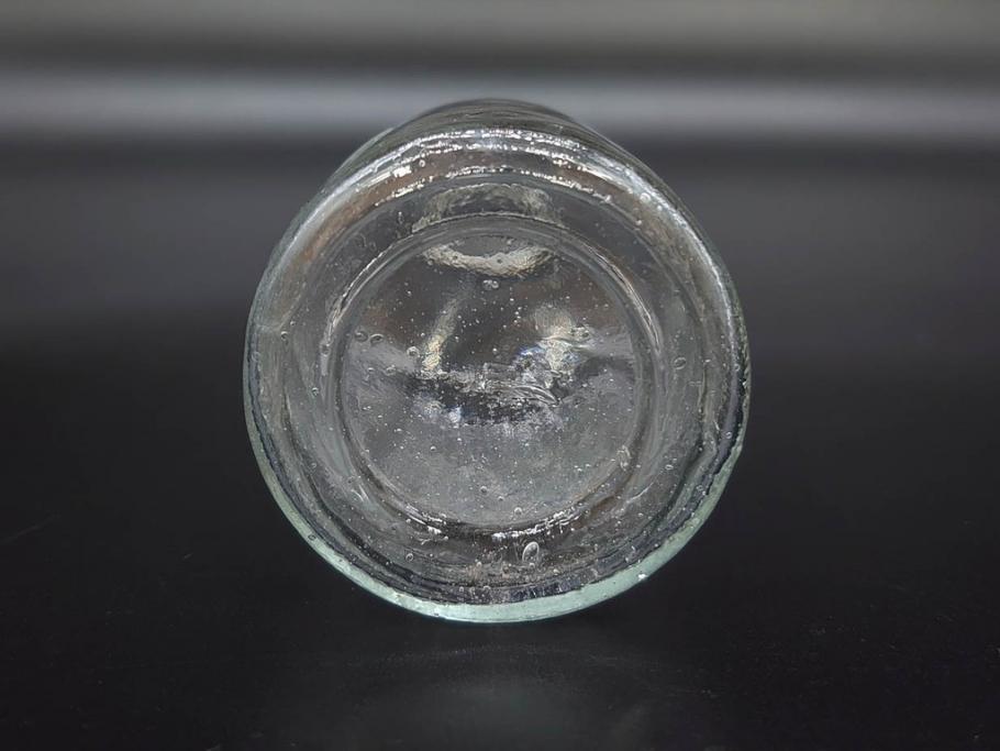 大正〜昭和初期　様々な用途に使える小瓶5個セット(気泡、ガラスビン、硝子、ボトル、薬瓶、花瓶、花入れ、花器)(R-077084)