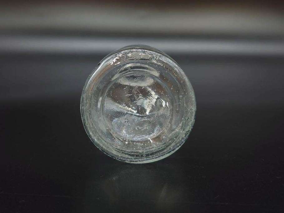 大正〜昭和初期　様々な用途に使える小瓶5個セット(気泡、ガラスビン、硝子、ボトル、薬瓶、花瓶、花入れ、花器)(R-077084)
