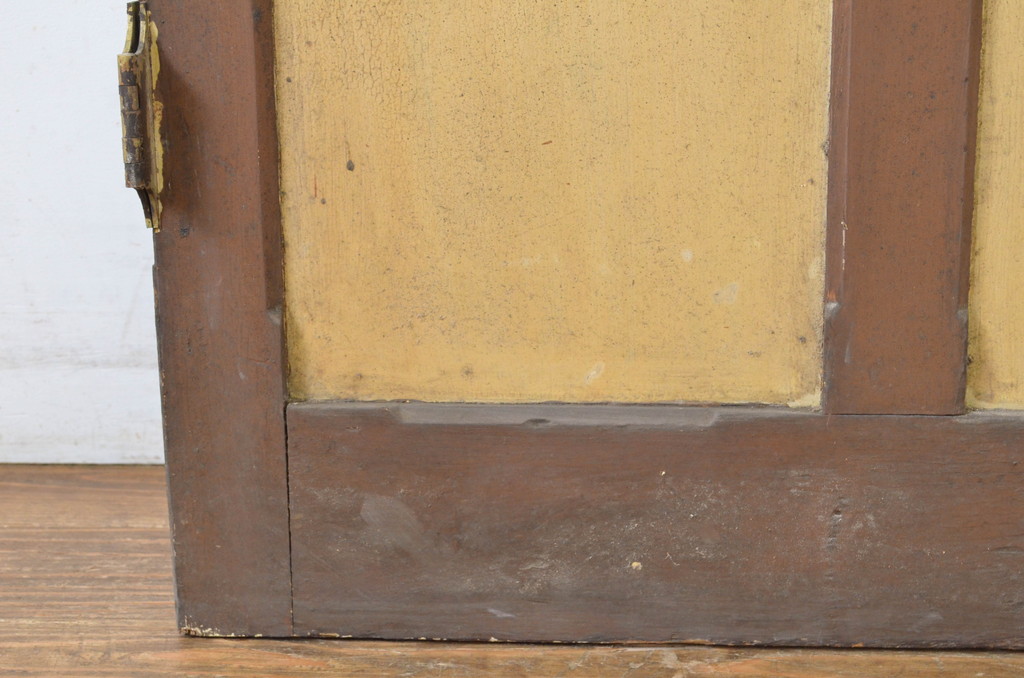 アンティーク建具　ペイント仕上げ限定　レトロな雰囲気を醸し出すドア1枚(扉、木製扉、玄関ドア)(R-064097)
