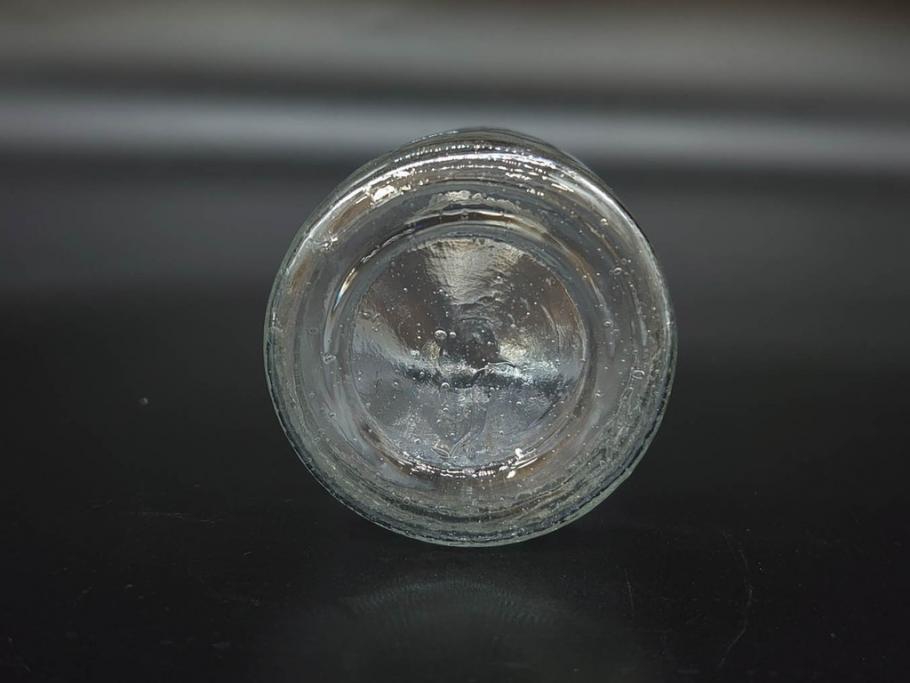大正〜昭和初期　様々な用途に使える小瓶5個セット(気泡、ガラスビン、硝子、ボトル、薬瓶、花瓶、花入れ、花器)(R-077085)