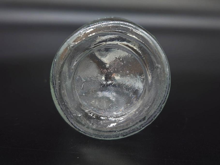 大正〜昭和初期　様々な用途に使える小瓶5個セット(気泡、ガラスビン、硝子、ボトル、薬瓶、花瓶、花入れ、花器)(R-077085)