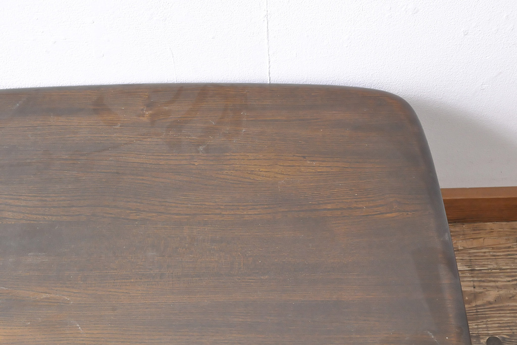 イギリスビンテージ　ERCOL(アーコール)　丸みのあるフォルムが愛らしい、希少なパンドラボックスコーヒーテーブル(センターテーブル、ローテーブル、ヴィンテージ)(R-054074)