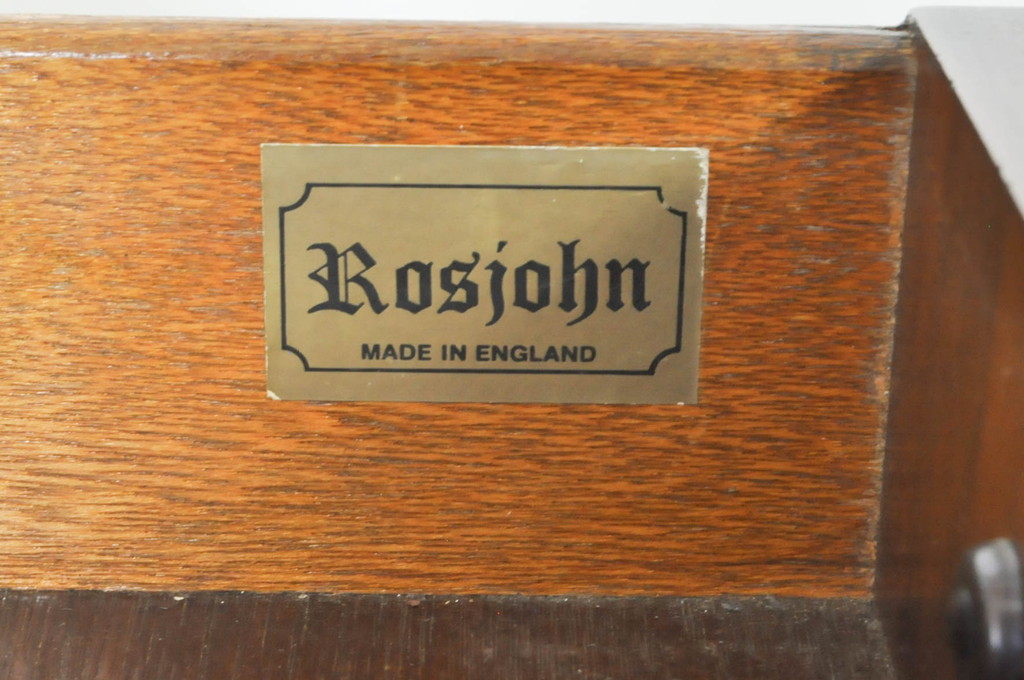 イギリスビンテージ　イギリス高級家具　ロスジョン(ROSJOHN)　イギリス王室御用達　マホガニー材　品のある佇まいが美しいライティングビューロー(ワークデスク、サイドチェスト、在宅用、在宅ワーク用、ヴィンテージ、英国)(R-076401)