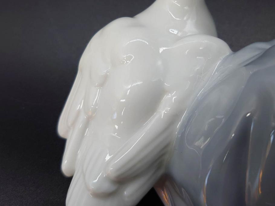 スペイン　リヤドロ　LLADRO　アヒルの家族　4895　高さ50cm　アヒル達の表情が可愛らしいフィギュリン(親子、ファミリー、置物、オブジェ、陶器人形、共箱付き)(R-078342)