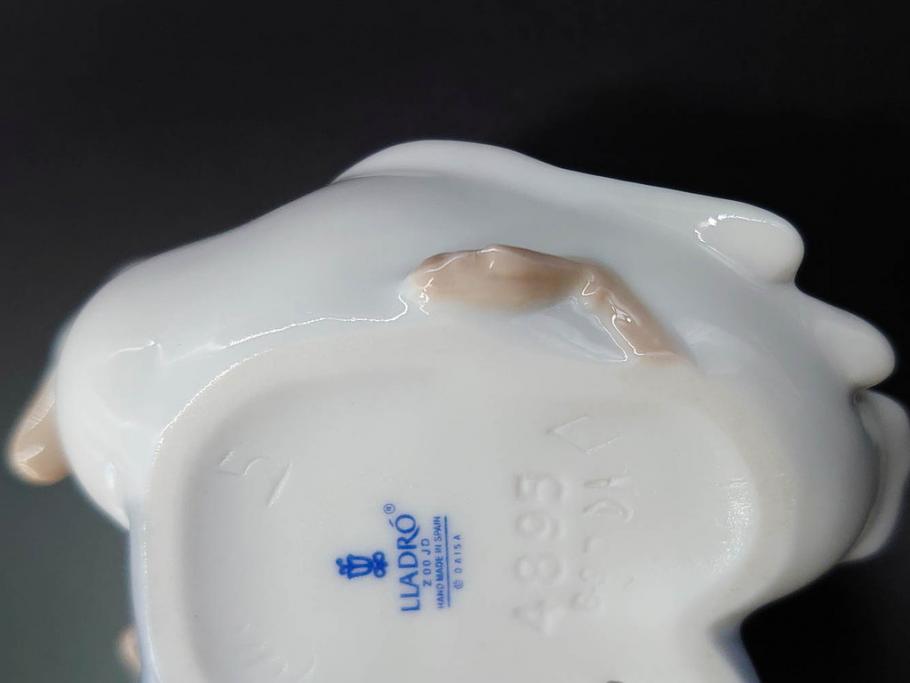 スペイン　リヤドロ　LLADRO　アヒルの家族　4895　高さ50cm　アヒル達の表情が可愛らしいフィギュリン(親子、ファミリー、置物、オブジェ、陶器人形、共箱付き)(R-078342)