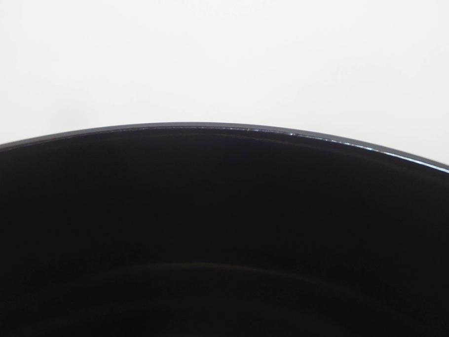 明治〜大正　輪島塗　木製漆器　紅葉の蒔絵が食卓のアクセントになる吸物椀8客セット(もみじ、モミジ、黒漆、お椀、和食器)(R-071738)