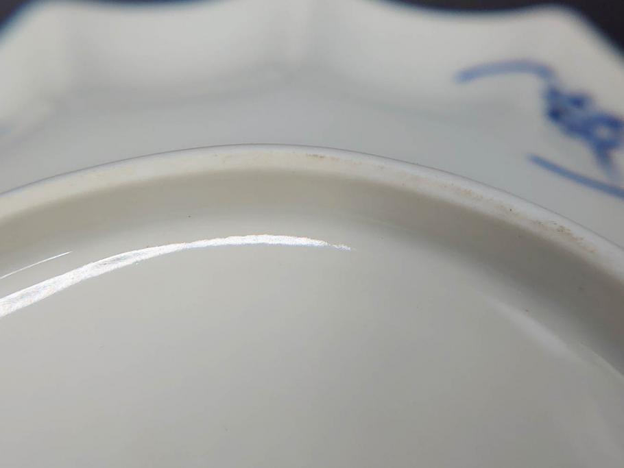 デンマーク　ROYAL COPENHAGEN(ロイヤルコペンハーゲン)　ブルーフルーテッド　プレイン　ブルーコペンハーゲン　様々なシーンに対応できるプレート5枚・シェルディッシュ・ボウルセット(皿、深皿、小皿、変形皿、貝、花柄、洋食器)(R-078347)
