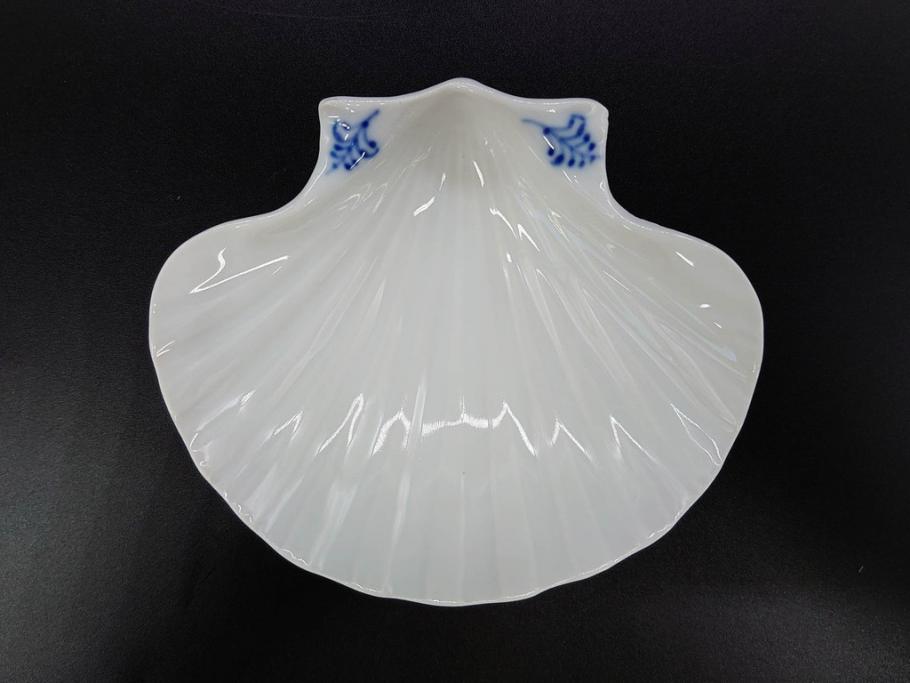 デンマーク　ROYAL COPENHAGEN(ロイヤルコペンハーゲン)　ブルーフルーテッド　プレイン　ブルーコペンハーゲン　様々なシーンに対応できるプレート5枚・シェルディッシュ・ボウルセット(皿、深皿、小皿、変形皿、貝、花柄、洋食器)(R-078347)