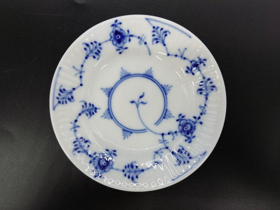 デンマーク　ROYAL COPENHAGEN(ロイヤルコペンハーゲン)　ブルーフルーテッド　プレイン　ブルーコペンハーゲン　様々なシーンに対応できるプレート5枚・シェルディッシュ・ボウルセット(皿、深皿、小皿、変形皿、貝、花柄、洋食器)(R-078347)