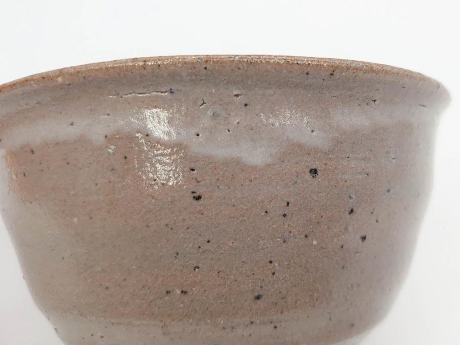 西岡小十　小次郎窯　絵唐津　上質な和の雰囲気漂う茶碗(抹茶碗、茶道具、茶器、和食器、共箱付き)(R-070968)