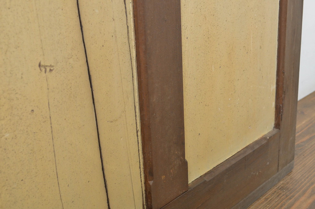 アンティーク建具　ペイント仕上げ限定　レトロな雰囲気を醸し出すドア1枚(扉、木製扉、玄関ドア)(R-064098)