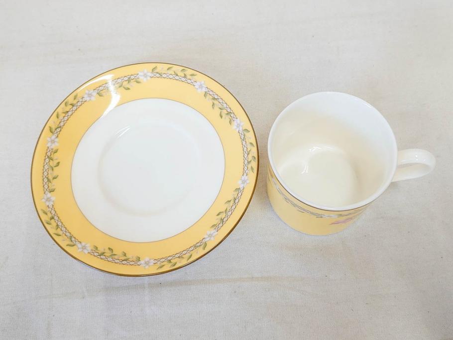 Tiffany&Co.(ティファニー)　Pink Tulip(ピンクチューリップ)　Sybil Connolly　食卓に彩を与えてくれるデミタスカップ&ソーサー6客セット(C&S、Made in Japan、陶器、花柄、説明書付き、洋食器)(R-078350)