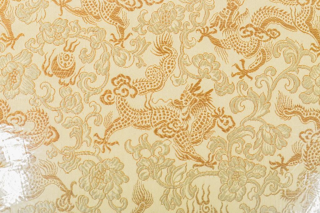 ヴィンテージ家具　超激レア!!　中国美術　王座デザイン　皇帝　黄金に輝く龍の彫刻が高貴な雰囲気を高める1人掛けソファ(1P、ビンテージ、アームソファ、アームチェア、イス、椅子)(R-059285)