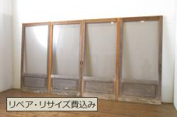 中古　大きなロートアイアンガーデンフェンス(1)(洋風フェンス、ヨーロッパ風フェンス、門扉、鉄柵)