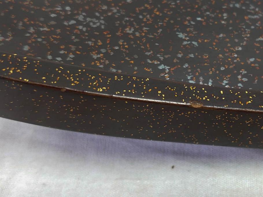 時代物　金蒔絵　大名武具　金の装飾が豪華な鐙(あぶみ、馬具、漆塗り、波千鳥)(R-078411)