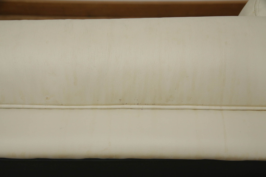 中古　モリシゲ(MORISHIGE/森繁)　紫舟　クラシカルな空間を演出する本革3人掛けソファ(レザーソファ、3P、三人掛け)(R-058599)
