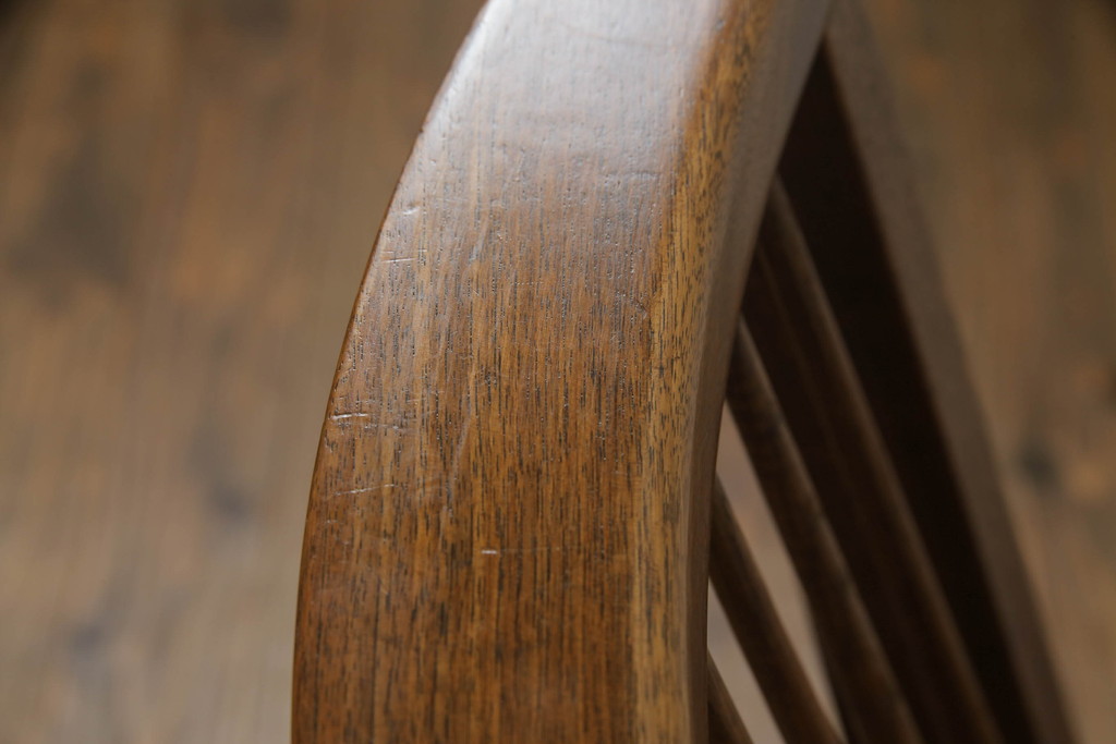 アメリカビンテージ　レア　ジョージナカシマ　刻印なしの年代もの!!　小田急ハルク購入　コノイドチェア(CONOID CHAIR)　CN101　スタイリッシュな佇まいのサイドチェア(ジョージ・ナカシマ、板座チェア、ダイニングチェア、椅子、イス)(R-068123)