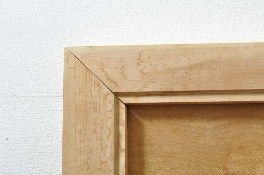 アンティーク建具　井波彫刻　壽山作　松の木と風情ある風景の図柄が美しい両面彫刻欄間2枚セット(明かり取り、明り取り)(R-076355)