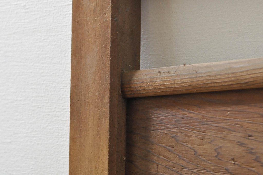 アンティーク建具　かわいらしい波千鳥の透かし彫り入り欄間2枚セット(明り取り、明かり取り)(R-076358)