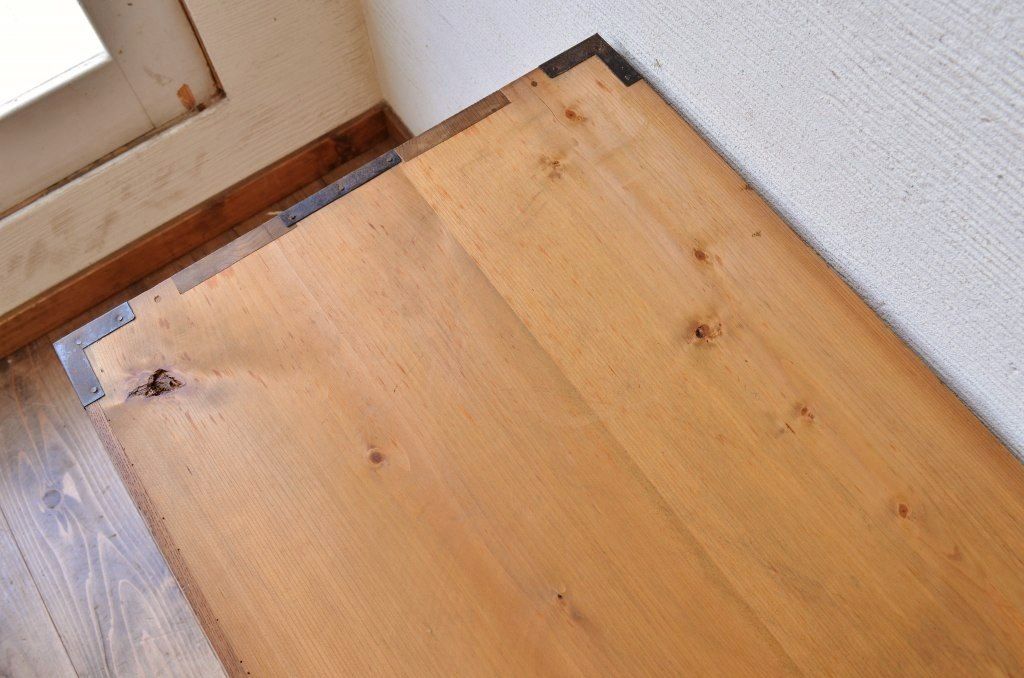 アンティーク家具　古民具　前面欅五丁引き二本松箪笥