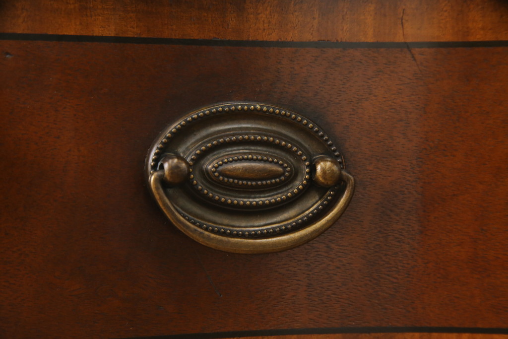 中古　美品　ドレクセル　DREXEL HERITAGE(ドレクセルヘリテイジ)　洗練された上品なデザインが魅力のコンソールテーブル(平机、引き出、サイドテーブル)(R-075680)