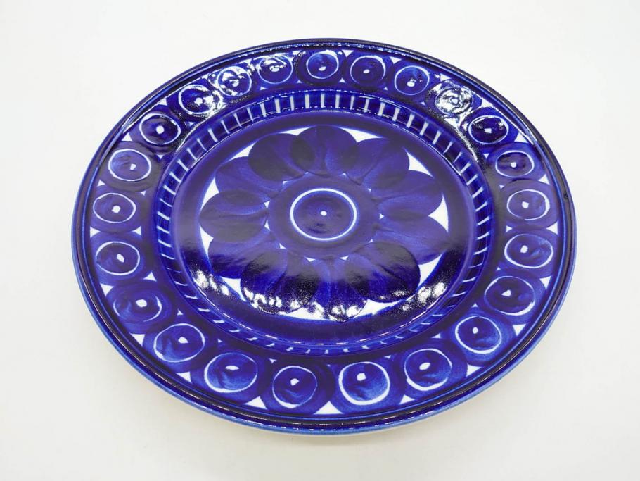 ARABIA FINLAND　Valencia(バレンシア)　Ulla Procope(ウラ・プロコッペ)　約25cm　一つ一つ丁寧に絵付けされた意匠が美しいプレート5枚セット(アラビア、フィンランド、北欧食器、洋食器、皿)(R-078416)