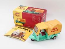 ダイハツ　ミゼット　DKA型　ブリキ製ミニカー(日本製、大阪ブリキ玩具資料室、おもちゃ、玩具、車、乗り物、オート三輪、外箱付き、説明書付き)(R-078467)