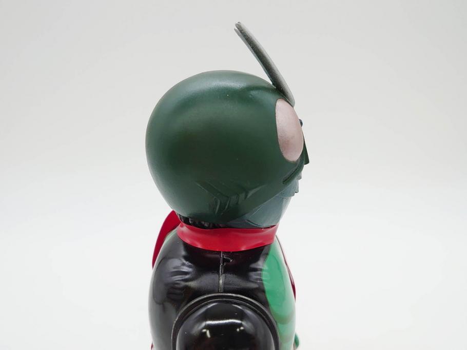 ビリケン商会　デビルマン　仮面ライダー　ブリキのおもちゃ2点セット(石森プロ、永井 豪、ゼンマイ歩行、フィギュア、人形、玩具、特撮、ヒーロー、外箱付き、日本製)(R-078468)