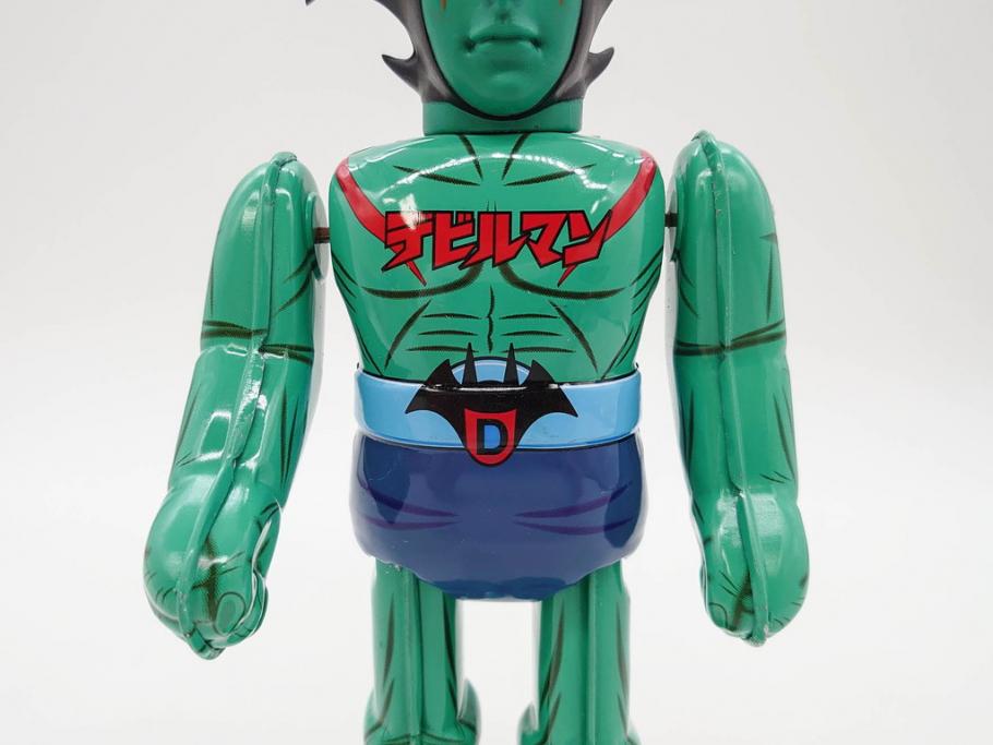 ビリケン商会　デビルマン　仮面ライダー　ブリキのおもちゃ2点セット(石森プロ、永井 豪、ゼンマイ歩行、フィギュア、人形、玩具、特撮、ヒーロー、外箱付き、日本製)(R-078468)