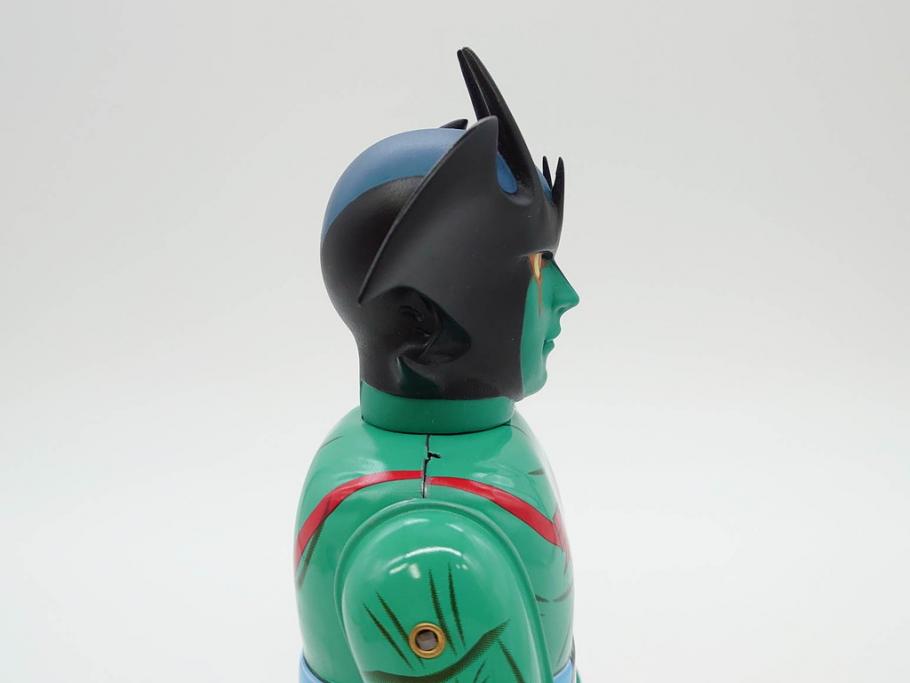 ビリケン商会　デビルマン　仮面ライダー　ブリキのおもちゃ2点セット(石森プロ、永井 豪、ゼンマイ歩行、フィギュア、人形、玩具、特撮、ヒーロー、外箱付き、日本製)(R-078468)