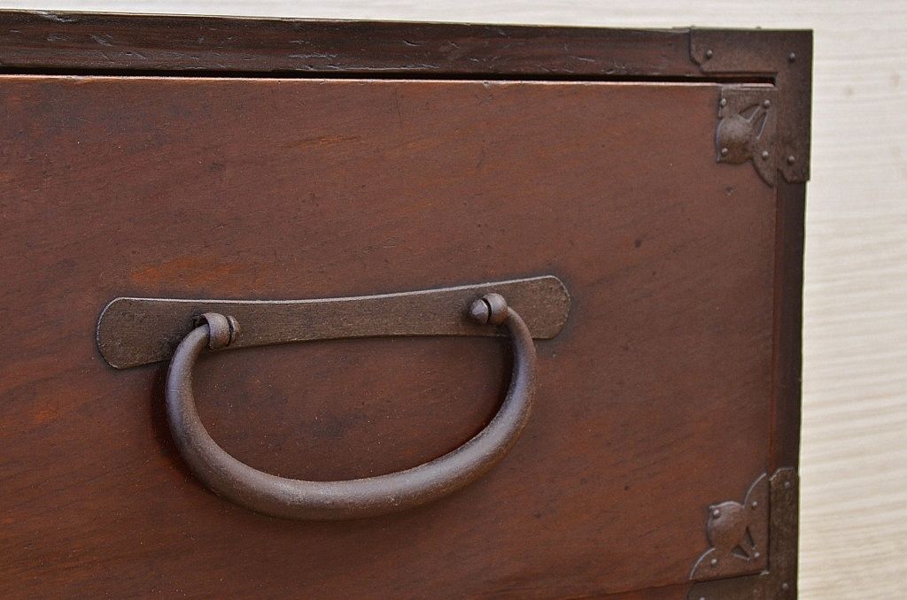 アンティーク家具　前面欅!アンティーク時代箪笥ローボード1
