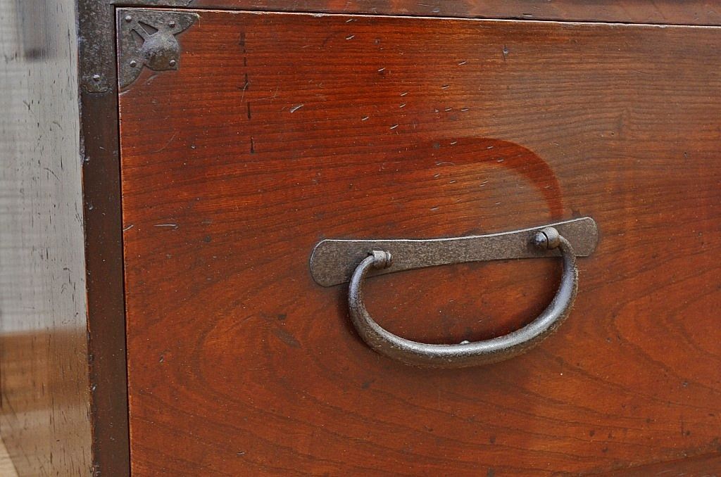 アンティーク家具　前面欅!アンティーク時代箪笥ローボード1