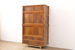 中古　DREXEL HERITAGE(ドレクセルヘリテイジ)　Old World(オールドワールド)　セクレタリー(ライティングビューロー、ワークデスク、在宅ワーク、在宅用、収納棚)(定価約226万円)(R-029290)