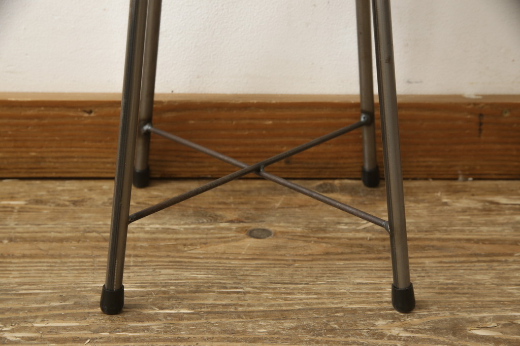 ラフジュ工房オリジナル　シンプルで馴染みやすいスツール(椅子、イス、板座チェア)(R-059346)