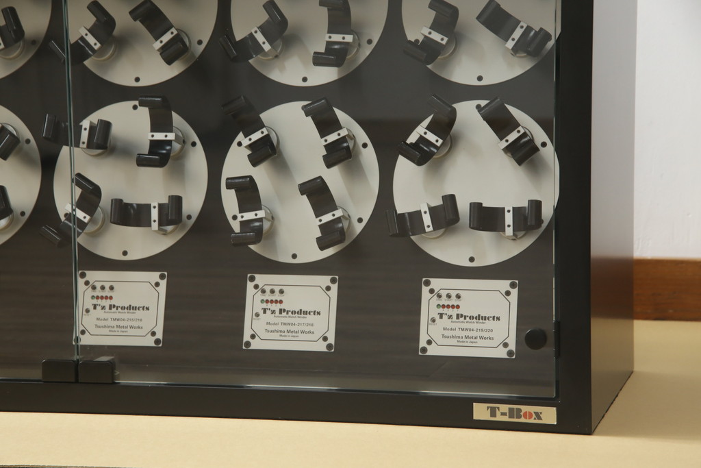 中古　津島工作所　時計　自動巻き上げ機　40本巻き(ワインディングマシーン、ウォッチワインダー、腕時計収納ボックス)(定価約150万円)(R-077669)
