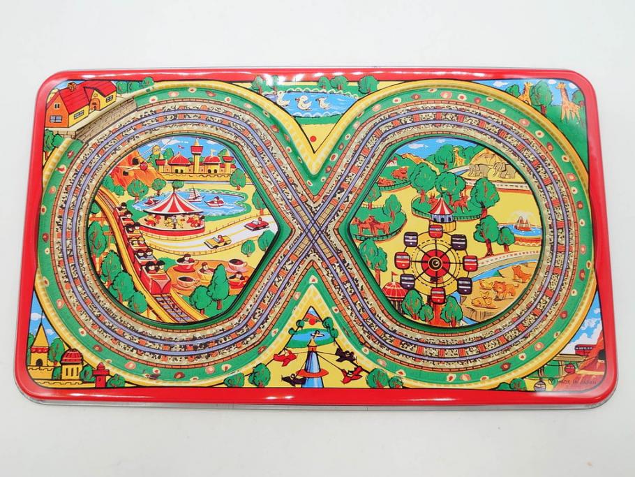 NEWS-BOY　三輪車(VELOCIPEDE)　ACROBAT MONKEY　WHISTLING SPACE TOP SET　ジャンピングコマ　かんらん車　Playland Express　のりものあそび　FAIRYLAND TRAIN SET　HIGHWAY SET　ブリキのおもちゃ10点セット(猿、遊園地、観覧車、乗り物、ゼンマイ歩行、フィギュア、人形、玩具、日本製)(R-078506)