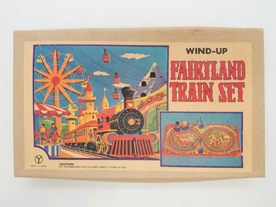 NEWS-BOY　三輪車(VELOCIPEDE)　ACROBAT MONKEY　WHISTLING SPACE TOP SET　ジャンピングコマ　かんらん車　Playland Express　のりものあそび　FAIRYLAND TRAIN SET　HIGHWAY SET　ブリキのおもちゃ10点セット(猿、遊園地、観覧車、乗り物、ゼンマイ歩行、フィギュア、人形、玩具、日本製)(R-078506)