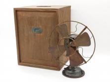 ジャンク品　アメリカ　Westinghouse(ウェスティングハウス)　レトロな雰囲気が漂う扇風機(ファン、ディスプレイ、ELECTRIC、4枚羽、98926A、箱付き)(R-078650)