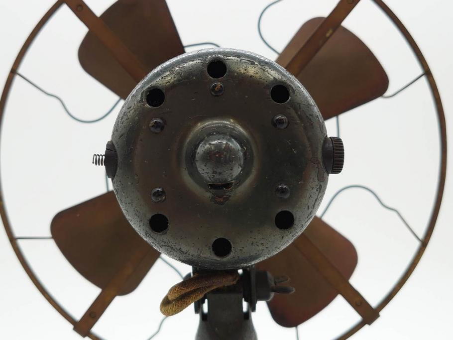 ジャンク品　アメリカ　Westinghouse(ウェスティングハウス)　レトロな雰囲気が漂う扇風機(ファン、ディスプレイ、ELECTRIC、4枚羽、98926A、箱付き)(R-078650)