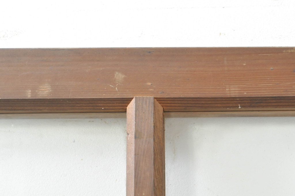 アンティーク建具　どこか懐かしさを感じるガラスドア1枚(扉、ガラス戸)(R-077427)
