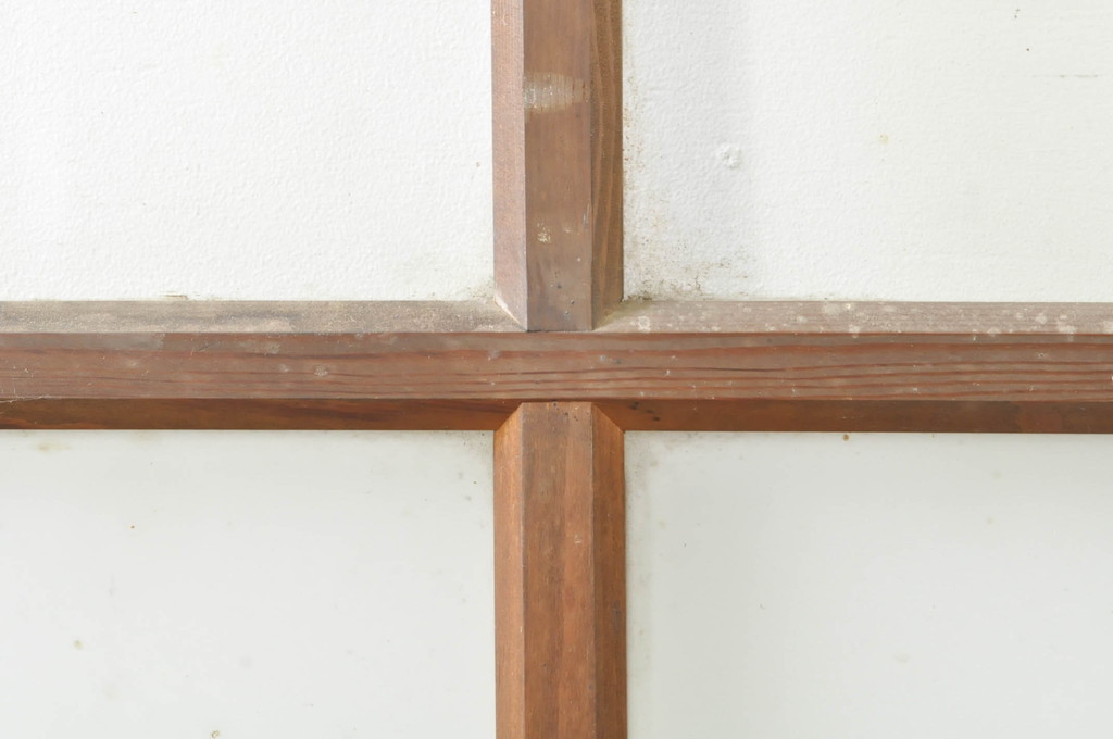 アンティーク建具　どこか懐かしさを感じるガラスドア1枚(扉、ガラス戸)(R-077427)