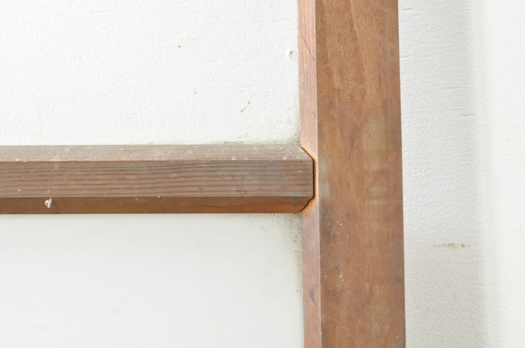 アンティーク建具　どこか懐かしさを感じるガラスドア1枚(扉、ガラス戸)(R-077427)